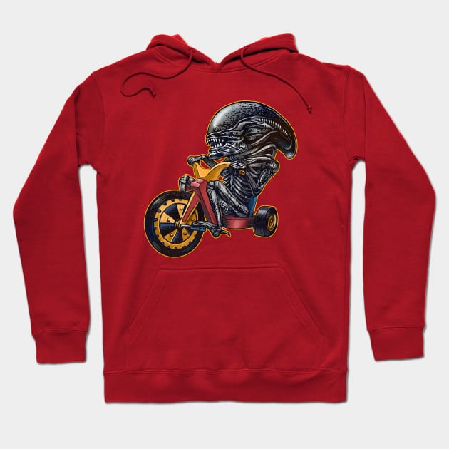 Big Wheel Hoodie by ChetArt